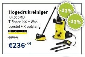 Promoties Hogedrukreiniger k4.600md - Kärcher - Geldig van 11/11/2012 tot 27/11/2013 bij Cevo Market