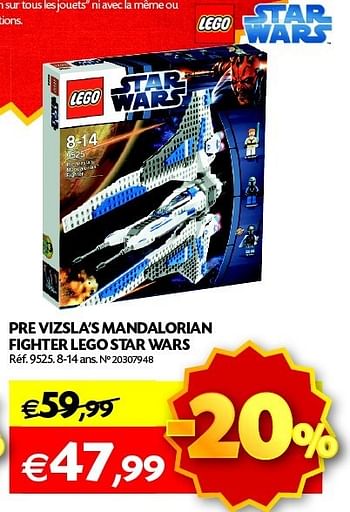 Promotions Pre vizsla`s mandalorian fighter lego star war - Lego - Valide de 13/11/2012 à 30/11/2011 chez Fun
