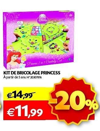 Promotions Kit de bricolage princes - Disney Princess - Valide de 13/11/2012 à 30/11/2011 chez Fun