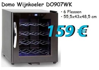 Promoties Domo wijnkoeler do907wk - Domo - Geldig van 15/11/2012 tot 31/12/2012 bij Elektro Koning
