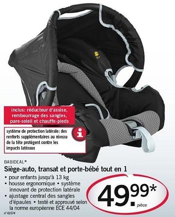 Mcennedy Siege Auto Transat Et Porte Bebe Tout En 1 En Promotion Chez Lidl