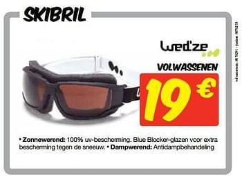 Promoties Skibril volwassenen - Wed'ze - Geldig van 15/11/2012 tot 31/12/2012 bij Koodza