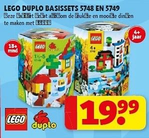 Lego Lego duplo basissets 5748 en 5749 Promotie Kruidvat