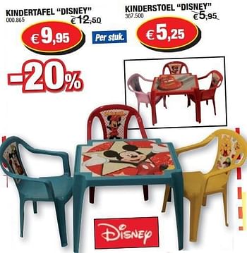 Promoties Kindertafel disney - Disney - Geldig van 21/11/2012 tot 02/12/2012 bij Hubo