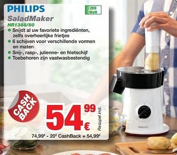 Promoties Philips saladmaker hr1388-80 - Philips - Geldig van 01/12/2012 tot 31/12/2012 bij ElectronicPartner