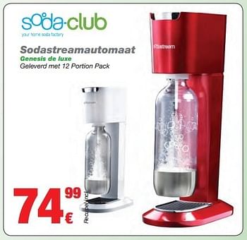 Promoties Sodaclub sodastreamautomaat genesis de luxe - Soda Club - Geldig van 01/12/2012 tot 31/12/2012 bij ElectronicPartner