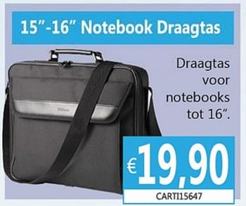 Promoties 15 - 16 notebook draagtas - Huismerk - Compudeals - Geldig van 01/12/2012 tot 15/01/2013 bij Compudeals