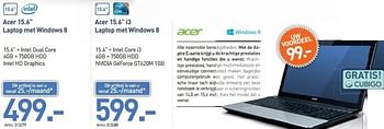 Promoties Acer 15.6 i3 laptop met windows 8 - Acer - Geldig van 03/12/2012 tot 22/12/2012 bij Auva