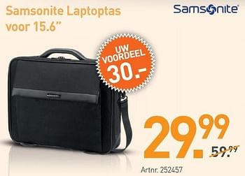 Promoties Samsonite laptoptas voor 15.6 - Samsonite - Geldig van 03/12/2012 tot 22/12/2012 bij Auva