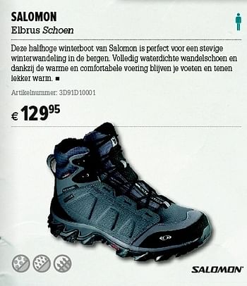 Promoties Salomon elbrus schoen - Salomon - Geldig van 05/12/2012 tot 31/12/2012 bij A.S.Adventure