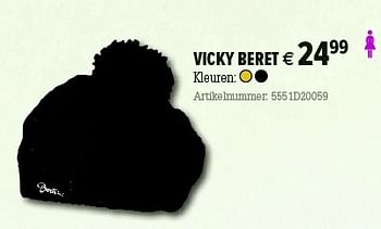Promoties Vicky beret  - Barts - Geldig van 05/12/2012 tot 31/12/2012 bij A.S.Adventure