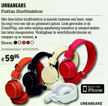 Promoties Urbanears plattan hoofdtelefoon - Urbanears - Geldig van 05/12/2012 tot 31/12/2012 bij A.S.Adventure
