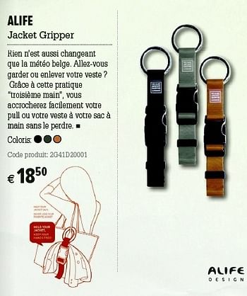 Promotions Alife jacket gripper - Alife - Valide de 05/12/2012 à 31/12/2012 chez A.S.Adventure