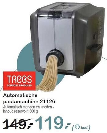 hoed veerboot zijn Trebs Trebs automatische pastamachine 21126 - Promotie bij Makro