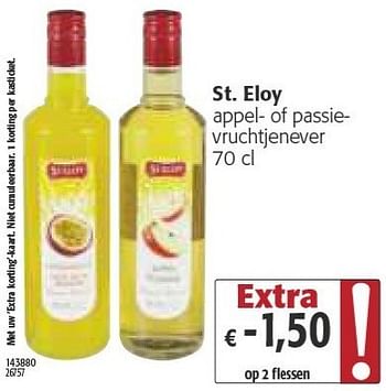 Promoties St. eloy appel- of passievruchtjenever - St Eloy - Geldig van 05/12/2012 tot 31/12/2012 bij Colruyt