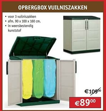 Promoties Opbergbox vuilniszakken - Huismerk - Bouwcenter Frans Vlaeminck - Geldig van 06/12/2012 tot 31/12/2012 bij Bouwcenter Frans Vlaeminck