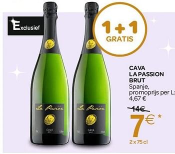 Promotions Cava la passion brut - Mousseux - Valide de 12/12/2012 à 24/12/2012 chez Carrefour