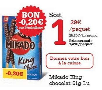 Mikado King Choco Chocolat au Lait 51g