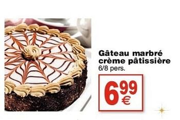 Produit Maison Cora Gateau Marbre Creme Patissiere En Promotion Chez Cora