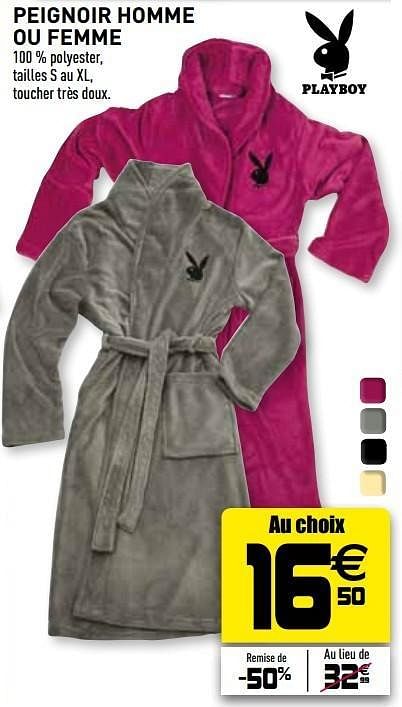 Produit maison Gifi Peignoir homme ou femme En promotion chez Gifi