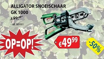 Promoties Black + decker alligator snoeischaar gk 1000 - Black & Decker - Geldig van 02/01/2013 tot 30/01/2013 bij Bouwcenter Frans Vlaeminck