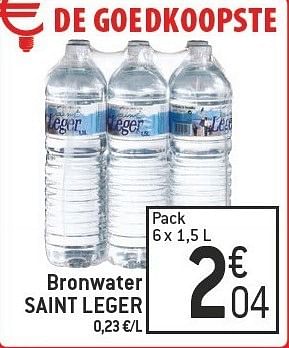 Promoties Bronwater saint leger - Saint Leger - Geldig van 02/01/2013 tot 08/01/2013 bij Smatch