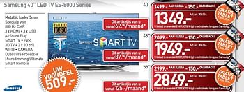 Promoties Samsung led tv es-8000 series - Samsung - Geldig van 03/01/2013 tot 19/01/2013 bij Auva