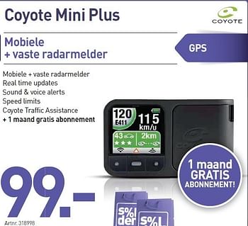 Promoties Coyote mini plus - Coyote - Geldig van 03/01/2013 tot 19/01/2013 bij Auva