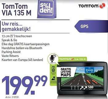 Promoties Tomtom via 135 m - TomTom - Geldig van 03/01/2013 tot 19/01/2013 bij Auva
