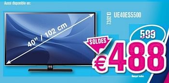 Promotions Samsung smart tv ue40es5500 - Samsung - Valide de 03/01/2013 à 31/01/2013 chez Krefel