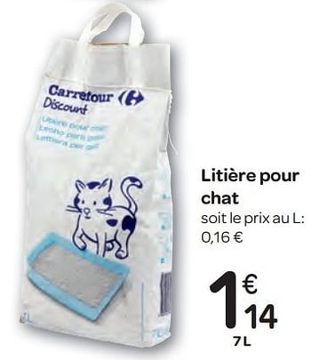 Promotion Carrefour Litiere Pour Chat Carrefour Animaux Accessoires Valide Jusqua 4 Promobutler
