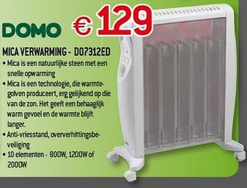 Domo Domo verwarming do7312ed - Promotie bij Exellent