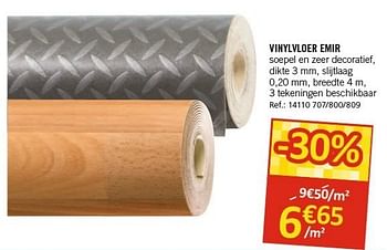 Promoties Vinylvloer emir - Huismerk - Home Market - Geldig van 03/01/2013 tot 31/01/2013 bij Home Market