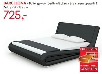 Promotions Buitengewoon bed in wit of zwart - aan een superprijs ! bed 140-160-180x200 - Marque inconnue - Valide de 03/01/2013 à 31/01/2013 chez Meubelen Gova