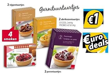 Promoties 2 abrikozentaartjes - Huismerk - O'Cool  - Geldig van 08/01/2013 tot 02/02/2013 bij O'Cool