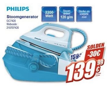 Promoties Philips stoomgenerator gc7420 - Philips - Geldig van 16/01/2013 tot 31/01/2013 bij Eldi