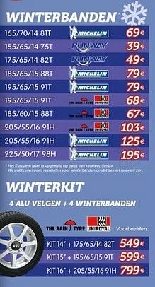 Promoties Winterbanden - Michelin - Geldig van 17/01/2013 tot 16/02/2013 bij Auto 5