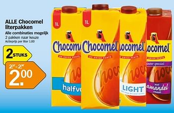 Promotions Chocomel literpakken - Chocomel - Valide de 21/01/2013 à 27/01/2013 chez Albert Heijn