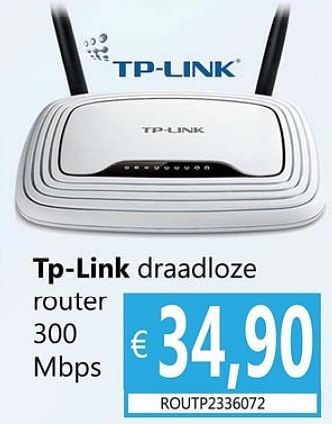 Promoties Tp link wireless router - TP-LINK - Geldig van 21/01/2013 tot 05/03/2013 bij Compudeals