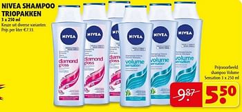Promoties Nivea shampoo - Nivea - Geldig van 22/01/2013 tot 27/01/2013 bij Kruidvat