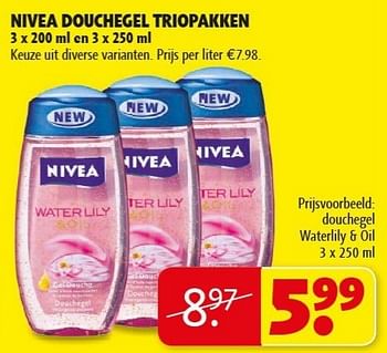 Promoties Nivea douchegel - Nivea - Geldig van 22/01/2013 tot 27/01/2013 bij Kruidvat