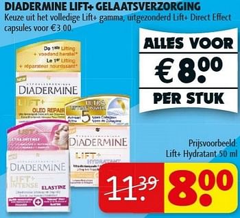 Promotions Lift + hydratant - Diadermine - Valide de 22/01/2013 à 27/01/2013 chez Kruidvat