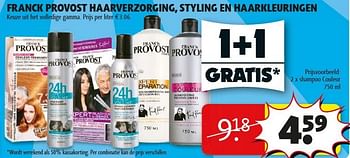 Promotions 2x shampoo couleur - Franck Provost - Valide de 22/01/2013 à 27/01/2013 chez Kruidvat
