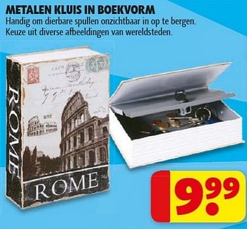 Promoties Kluis in boekvorm - Huismerk - Kruidvat - Geldig van 22/01/2013 tot 27/01/2013 bij Kruidvat