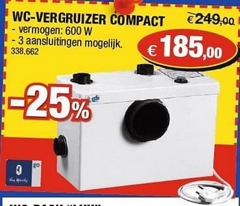Promoties Wc-vergruizer compact - Van Marcke - Geldig van 23/01/2013 tot 03/02/2013 bij Hubo