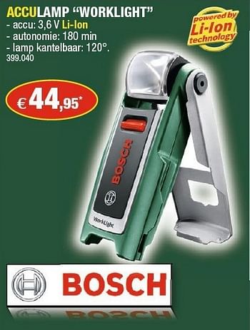 Promoties Bosch acculamp worklight - Bosch - Geldig van 23/01/2013 tot 03/02/2013 bij Hubo