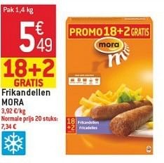 Promoties Frikandellen mora - Mora - Geldig van 23/01/2013 tot 29/01/2013 bij Match Food & More