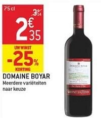 Promotions Domaine boyar - Vins rouges - Valide de 23/01/2013 à 29/01/2013 chez Match Food & More