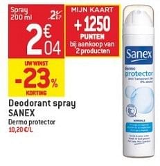 Promotions Deodorant spray sanex - Sanex - Valide de 23/01/2013 à 29/01/2013 chez Match Food & More
