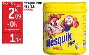 Promotions Nesquik plus nestle - Nestlé - Valide de 23/01/2013 à 29/01/2013 chez Smatch